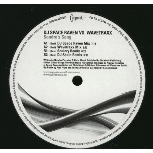 Dj Space Raven Vs Wavetraxx - Sandra's Song