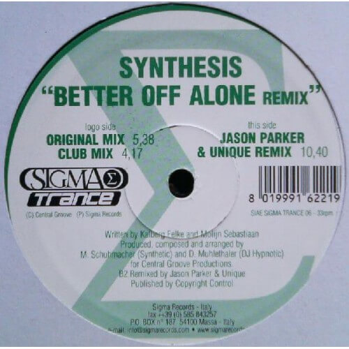 Synthesis - Better of alone rmx