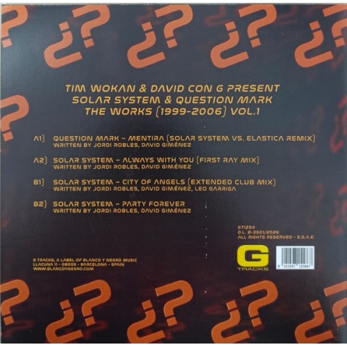 Solar System &amp; Question Mark ‎– The Works (1999-2006) Vol.1